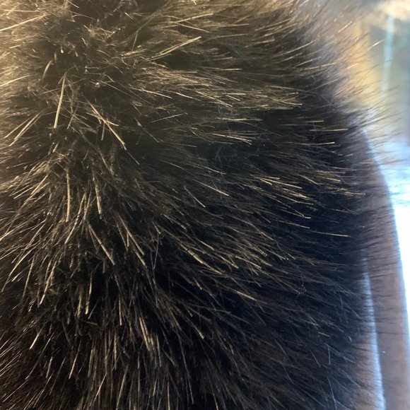 Tristan, Cardigan, Jacket, with faux fur collar, Snap buttons, Size L/M. Grey. - Picture 6 of 12